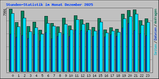 Stunden-Statistik im Monat Dezember 2025