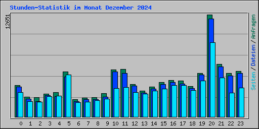 Stunden-Statistik im Monat Dezember 2024