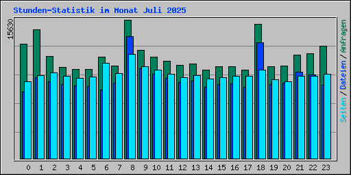 Stunden-Statistik im Monat Juli 2025
