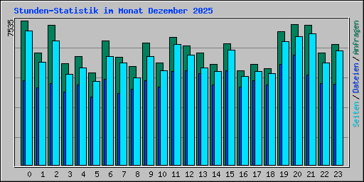 Stunden-Statistik im Monat Dezember 2025